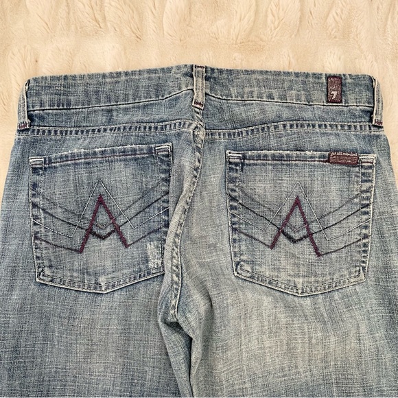 🪩7 For All Mankind VINTAGE Y2K Crop A Pocket Jeans - Picture 12 of 12